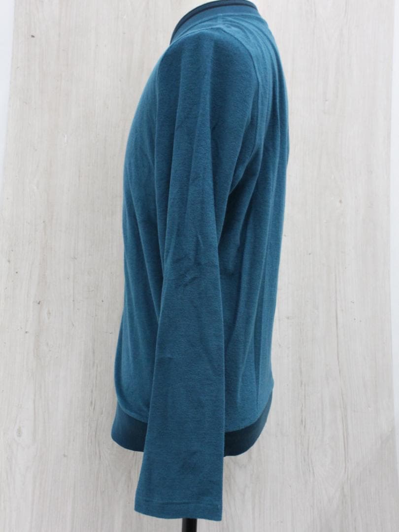 ▲エルメス HERMES コットン パイルブルゾン ジップアップ ターコイズ