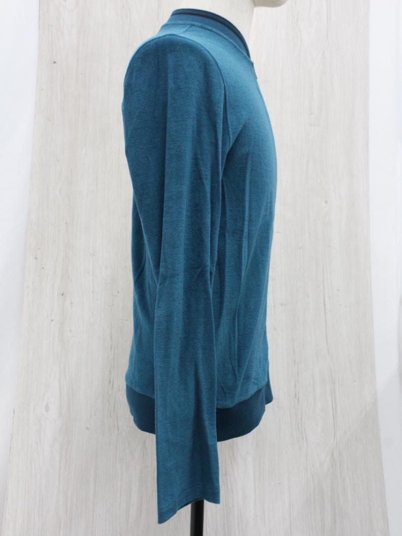 ▲エルメス HERMES コットン パイルブルゾン ジップアップ ターコイズ