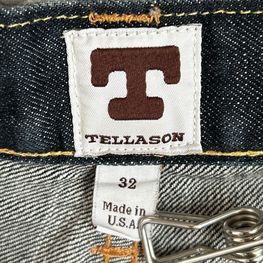希少USA製 TELLASON ANKARA ストレートデニム 青耳 W32