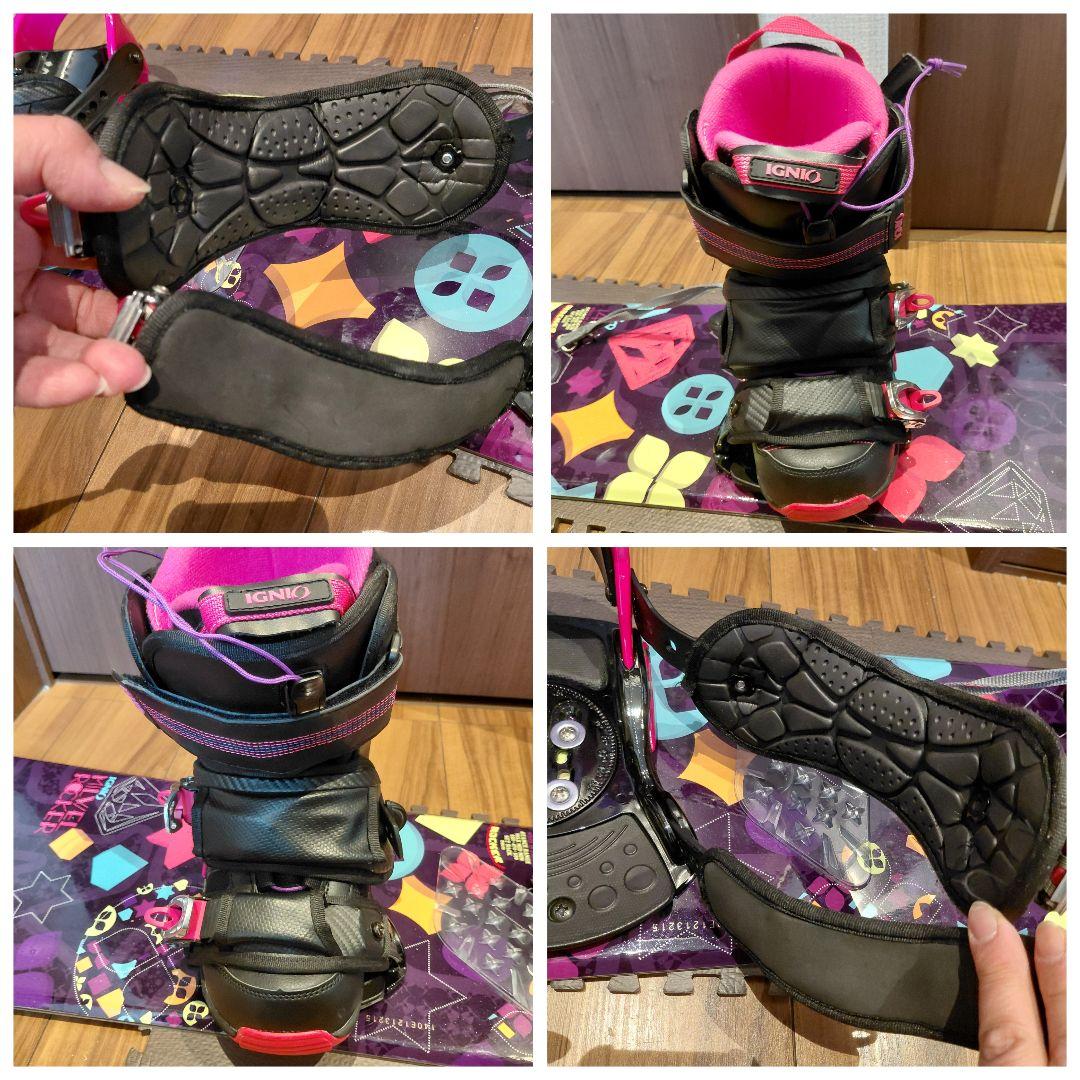 良品 IGNIO MILVEL 140 レディース スノーボードフルセット❤