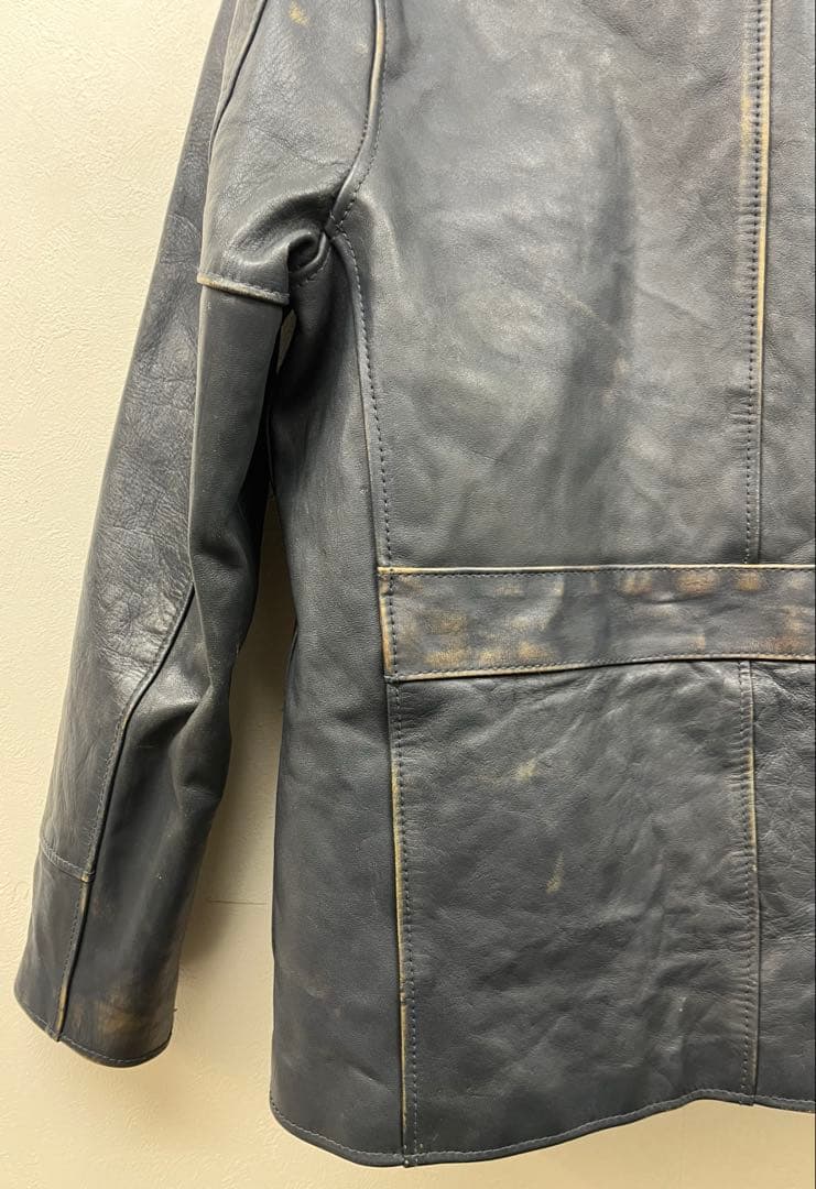 最終‼️ G&F WOLFMAN JACK レザー カーコート 定価29万