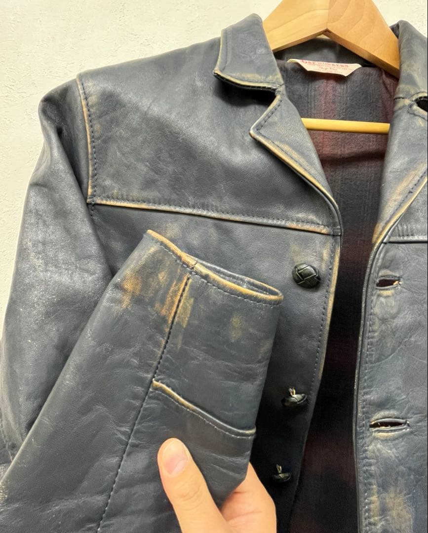 最終‼️ G&F WOLFMAN JACK レザー カーコート 定価29万