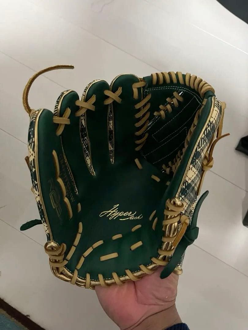 ローリングス 投手用グローブ 左用 緑/クリーム