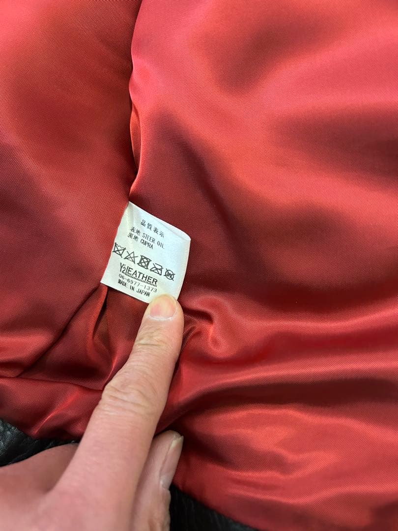 Y2 LEATHER ダブルライダースジャケット 38