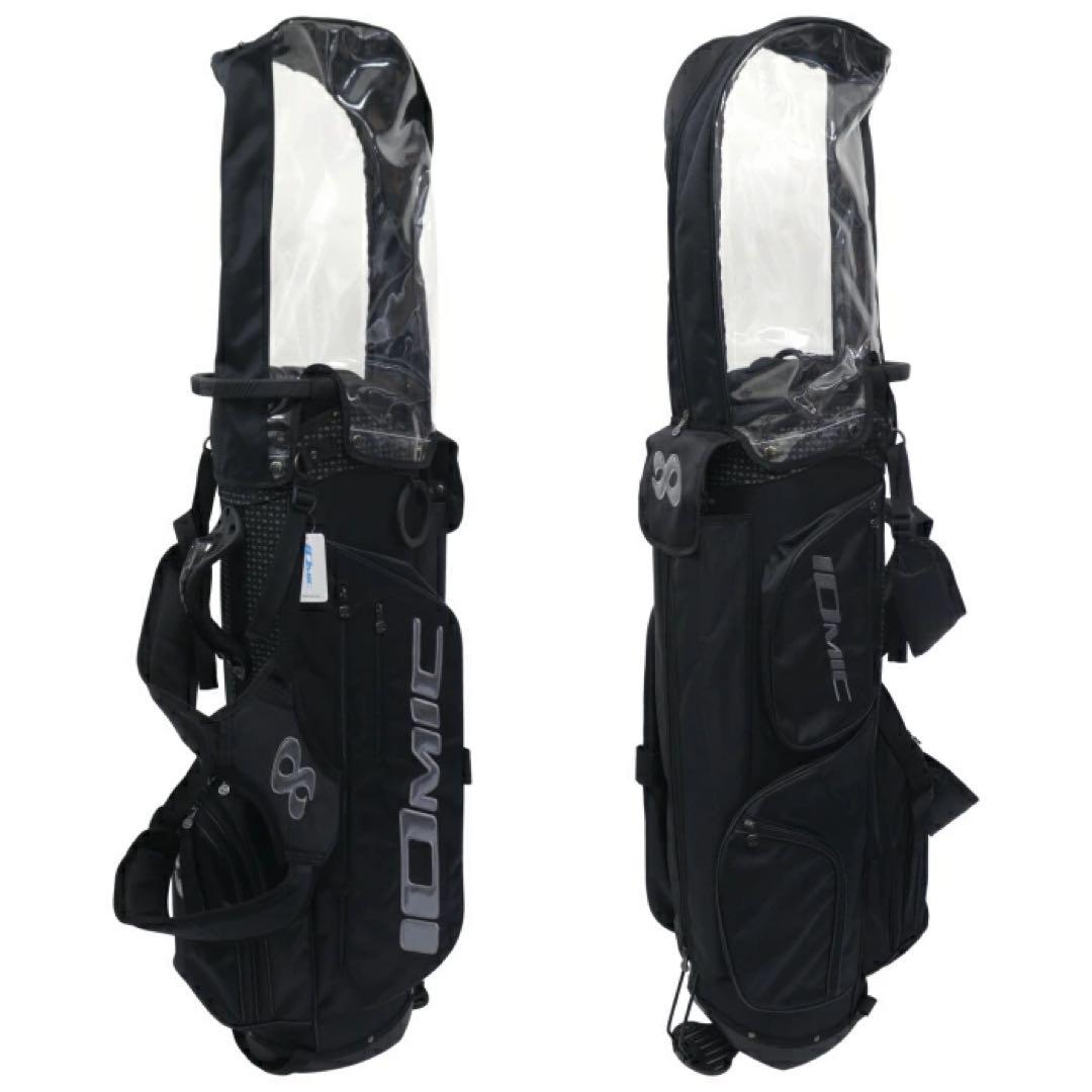 IOMIC イオミック スタンドキャディバッグ 9型 ブラック×シルバー