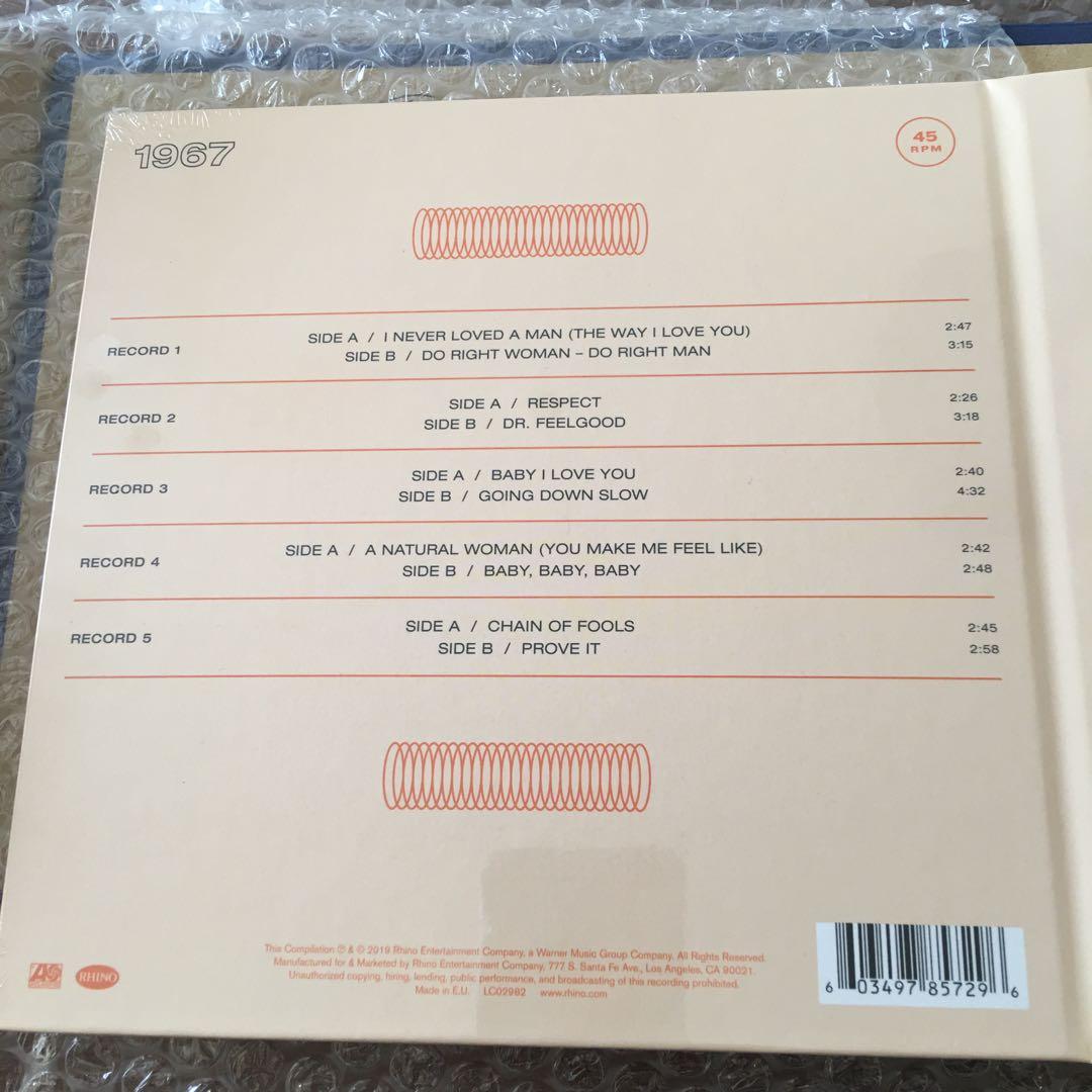 限定アナログ盤5枚組/アレサ・フランクリン/アトランティック・シングルス