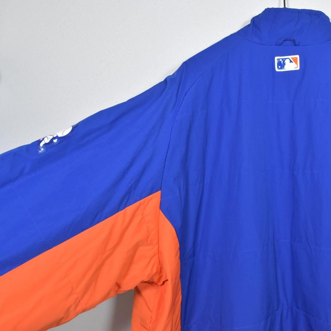 Majestic MLB Mets フルジップジャケット 青 オレンジ