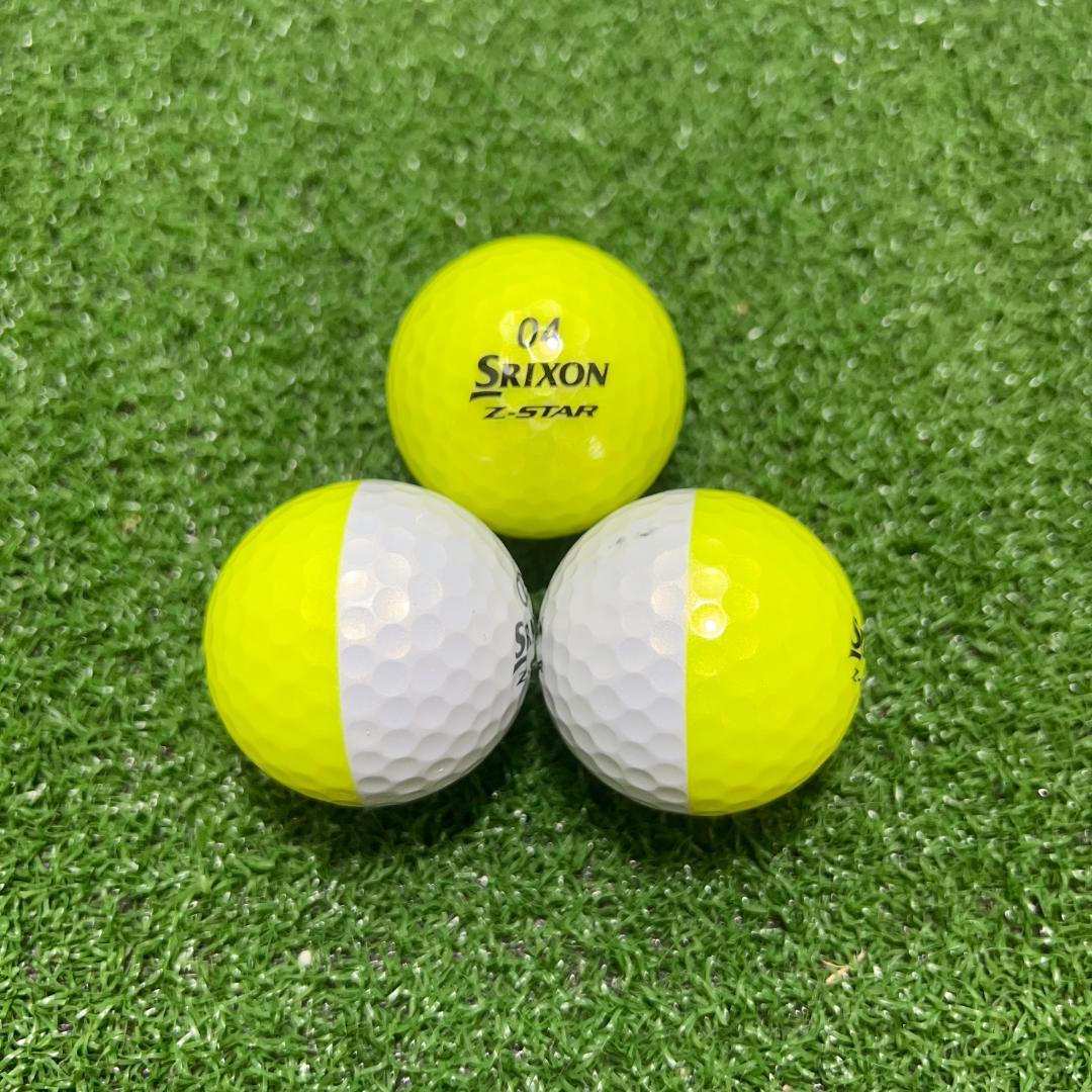 【S122】SRIXON Z-STAR DIVID　黄 ロストボール 24球