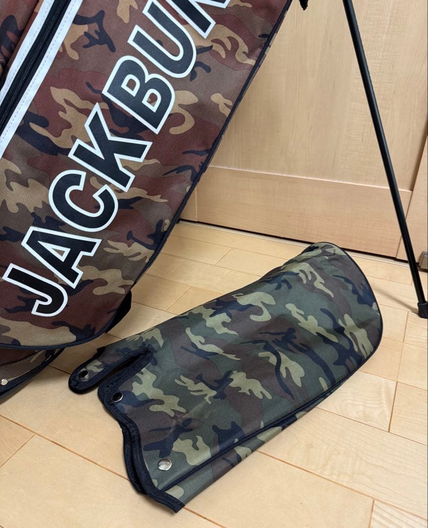 美品★ジャックバニー★スタンドキャディバッグ★ゴルフ★パーリーゲイツ★レア★迷彩