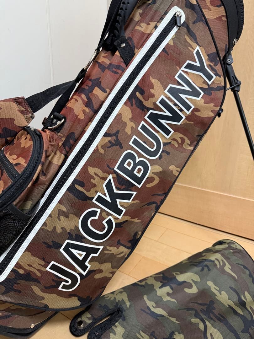美品★ジャックバニー★スタンドキャディバッグ★ゴルフ★パーリーゲイツ★レア★迷彩