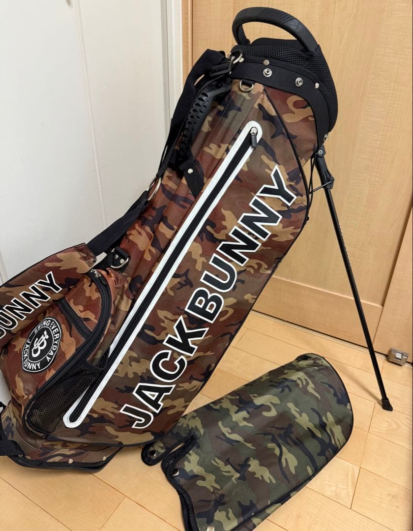 美品★ジャックバニー★スタンドキャディバッグ★ゴルフ★パーリーゲイツ★レア★迷彩