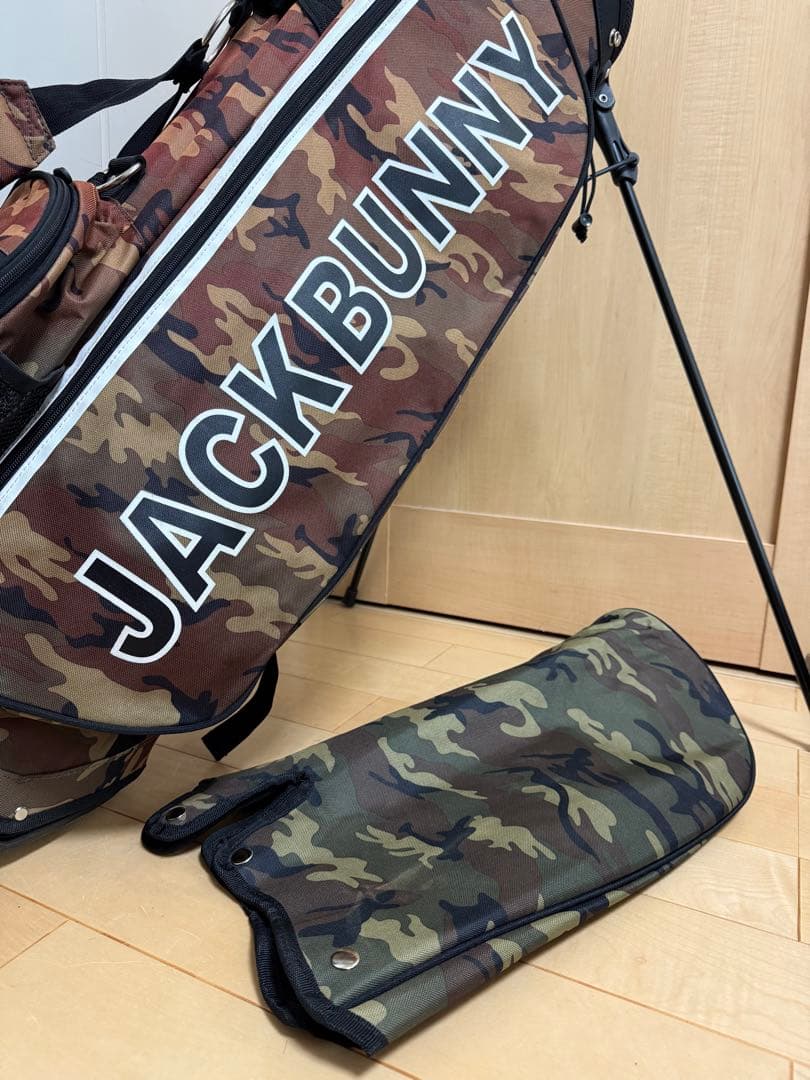 美品★ジャックバニー★スタンドキャディバッグ★ゴルフ★パーリーゲイツ★レア★迷彩