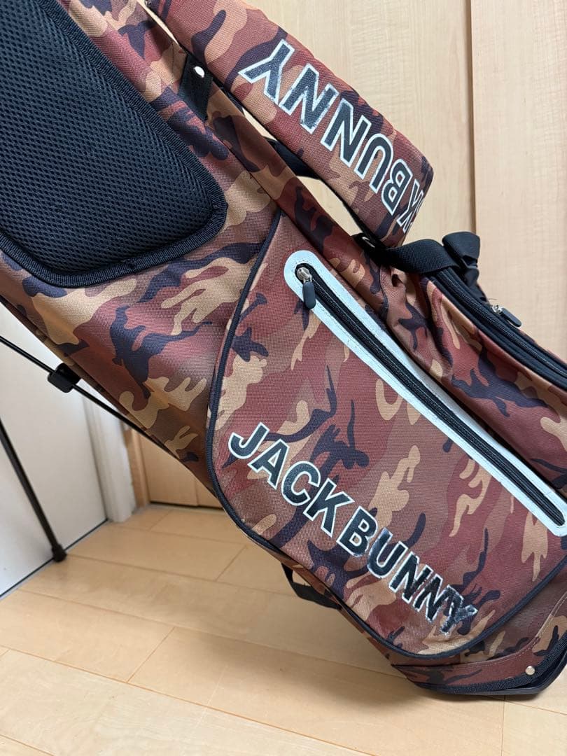 美品★ジャックバニー★スタンドキャディバッグ★ゴルフ★パーリーゲイツ★レア★迷彩