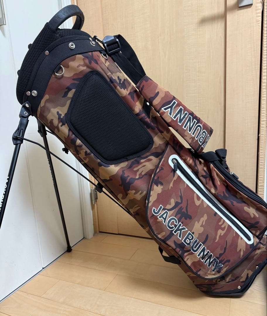 美品★ジャックバニー★スタンドキャディバッグ★ゴルフ★パーリーゲイツ★レア★迷彩