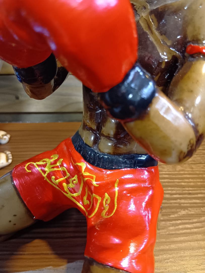 ２体セット　キックボクシング　ムエタイ　フィギア　格闘技　インテリア　タイ