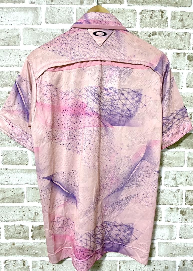 【早い者勝ち❣️】新品 オークリー スカル メンズ 半袖 ポロシャツ L 総柄
