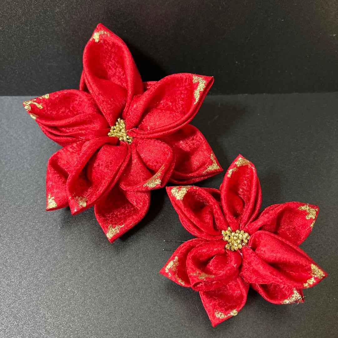 髪飾り・かんざし・成人式・結婚式・つまみ細工・豪華・派手・振袖・花魁