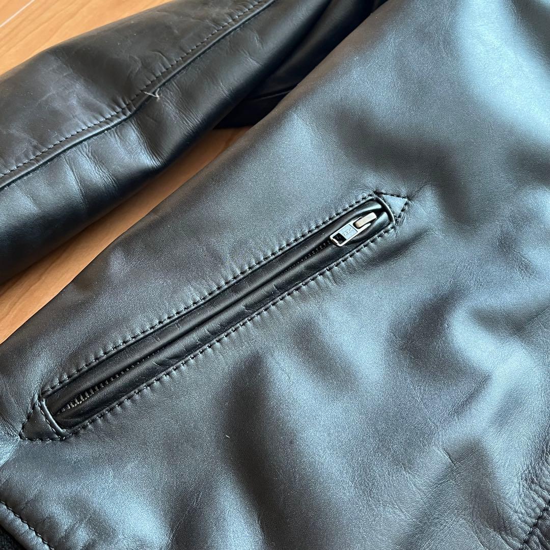 あいじ　Liugoo Leathers 本革ライダーススタジャン Ｍ