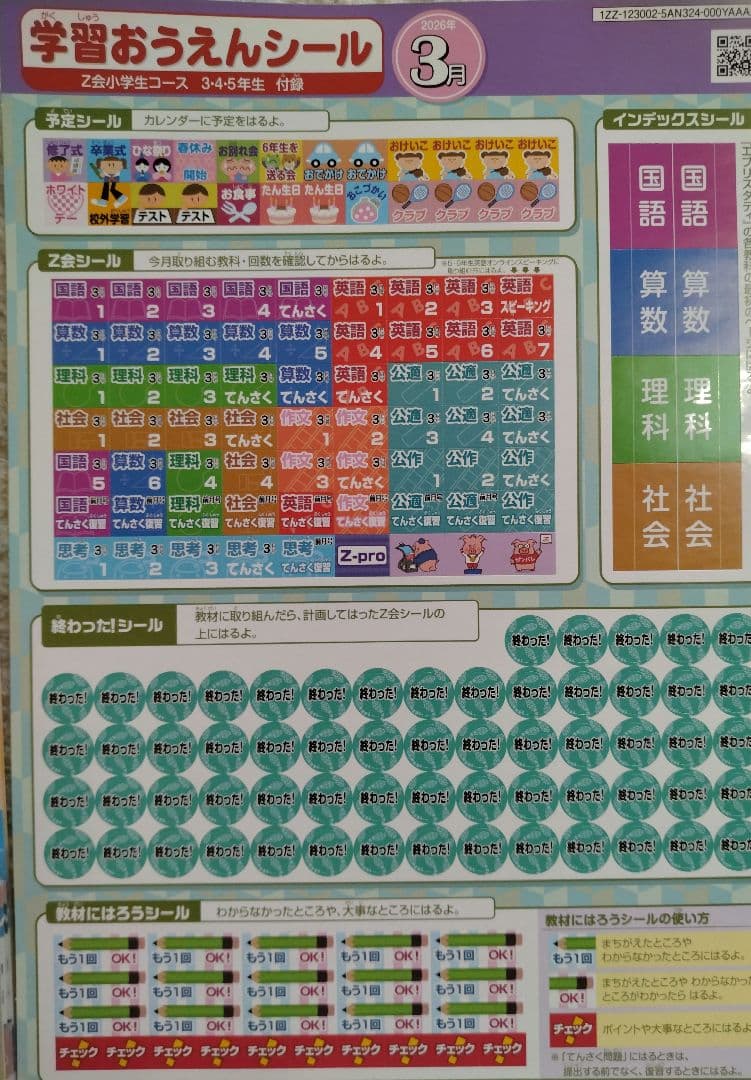 Z会 小5 エブリスタディ 公立中高一貫校適性検査 最新版2026年3月迄1年分