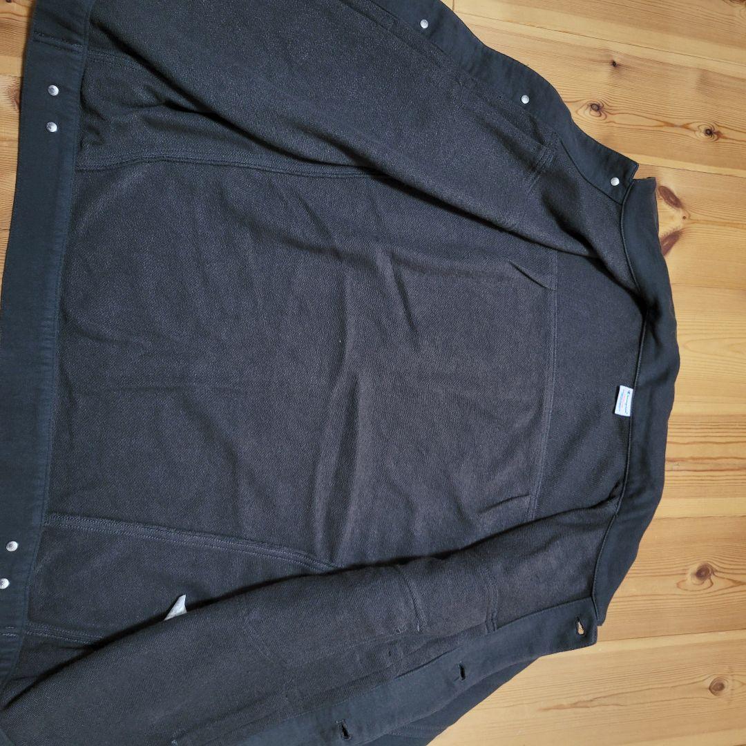 【拓馬平岡】Champion スウェットジーンジャケットM チャコール