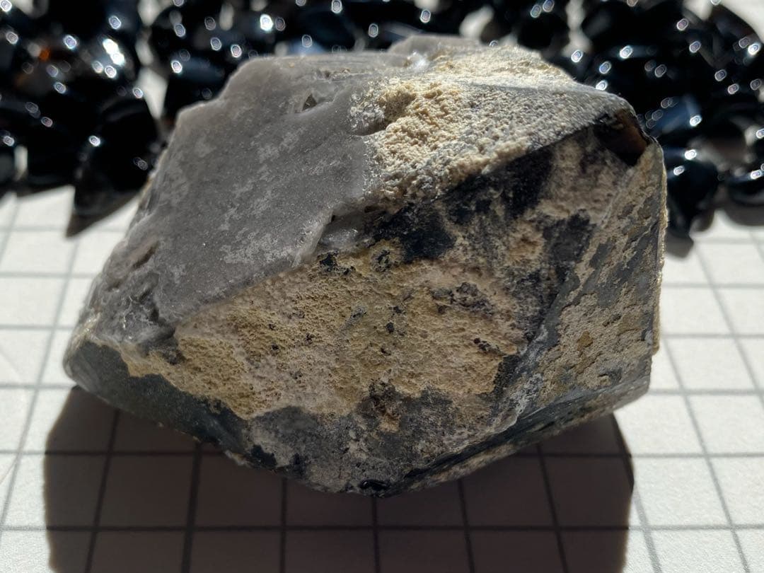 セット★ モリオン 単結晶 モリオン細石　天然石　黒水晶　チベット産