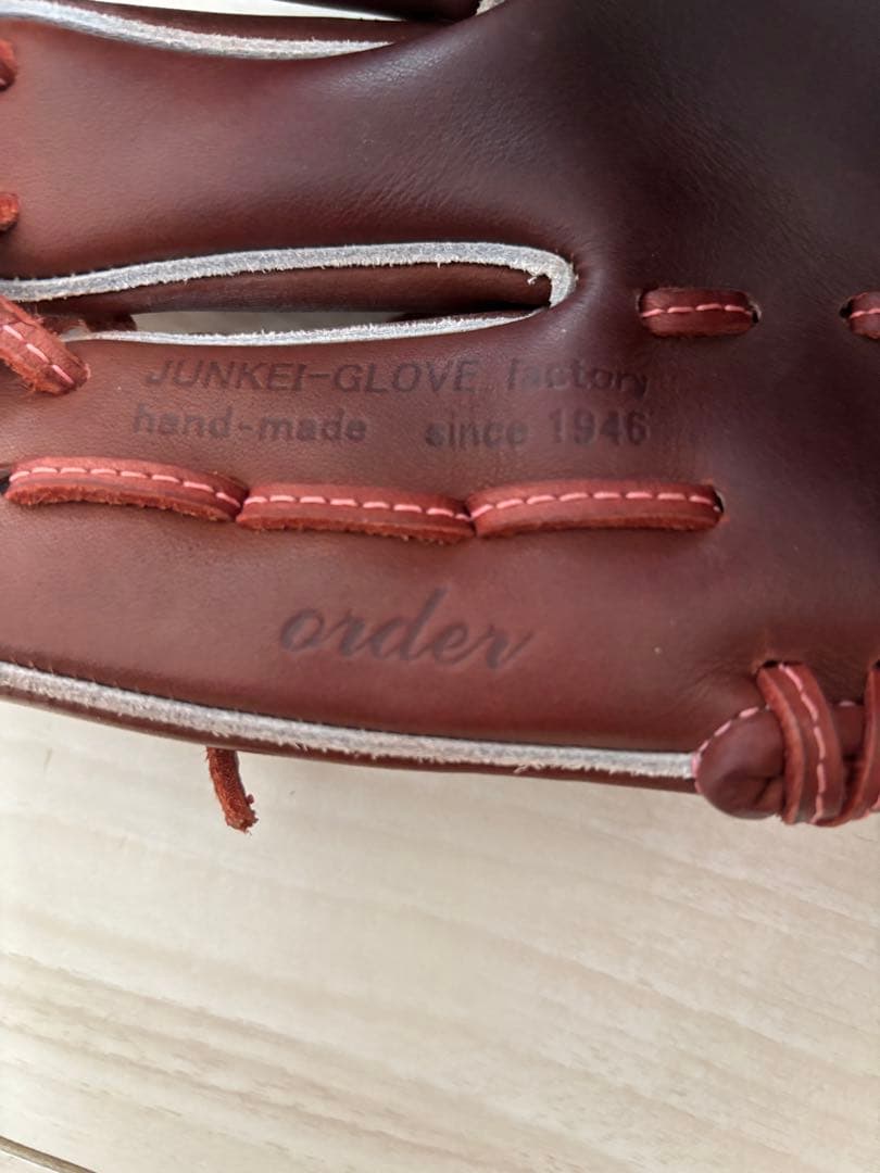 最終値下げ！ジュンケイ　オーダー　グラブ　左投げ　内野手