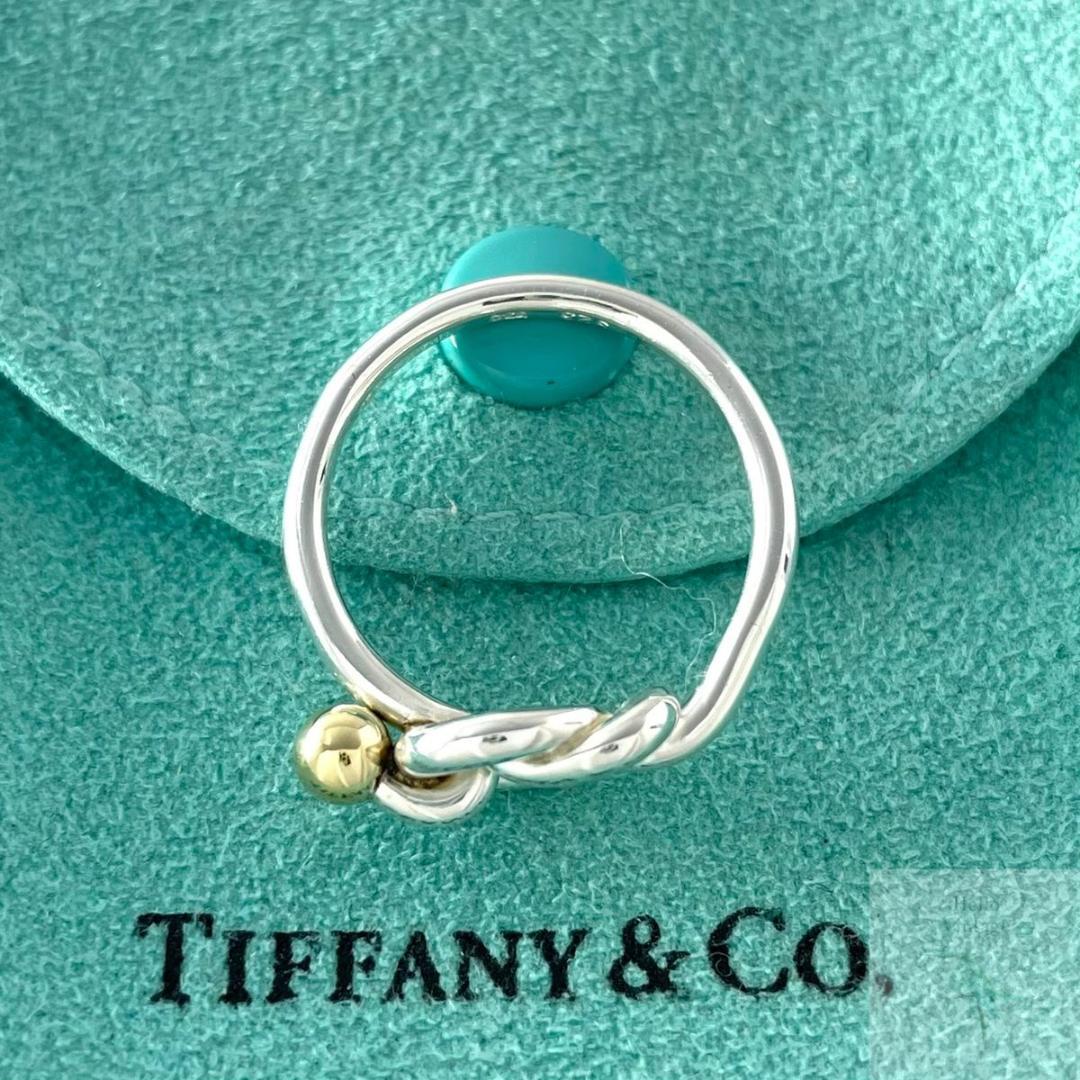 オールドティファニー 14.5号 ラブノット コンビ リング YC2fe