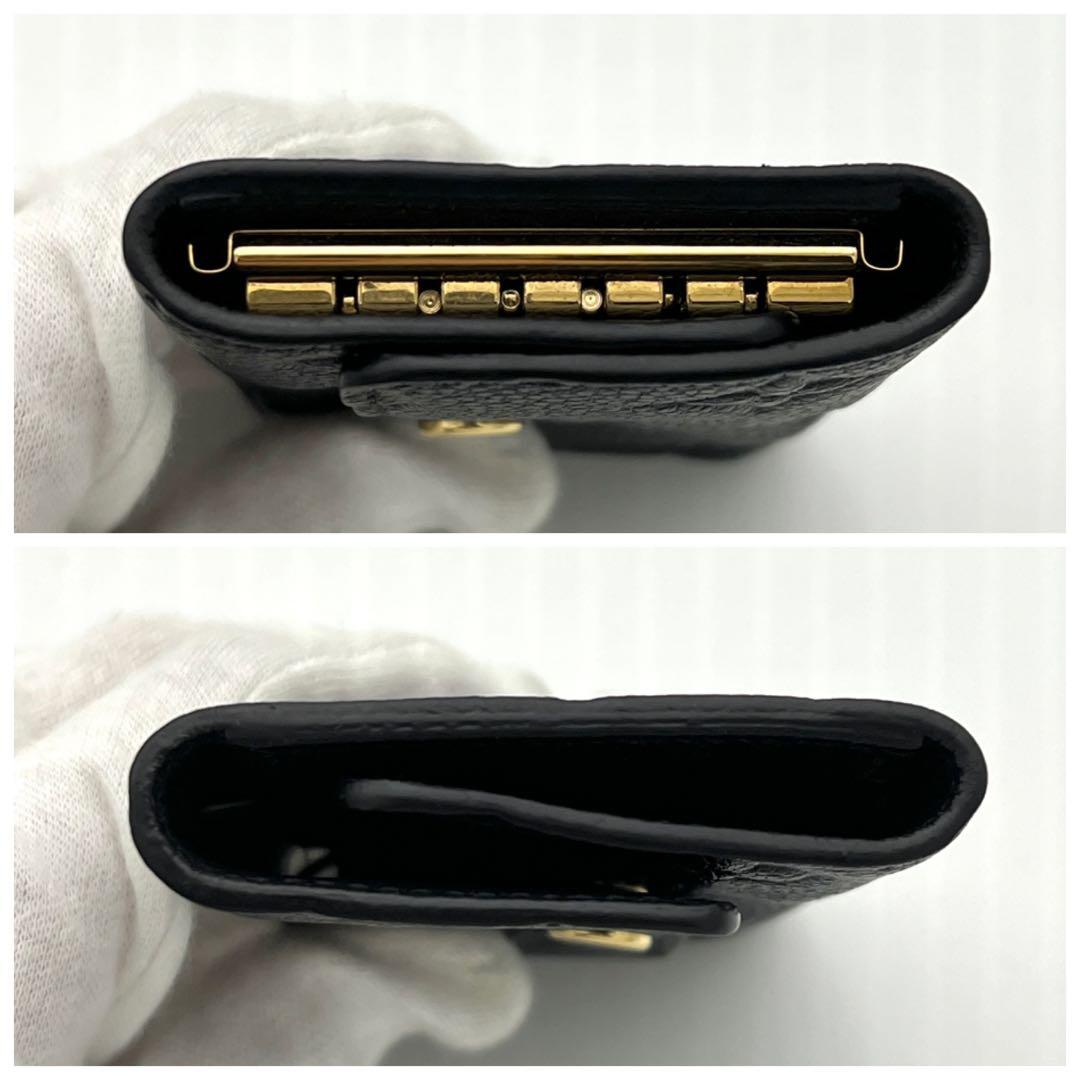 【極美品】ヴィトン アンプラント ミュルティクレ 6連キーケース ノワール