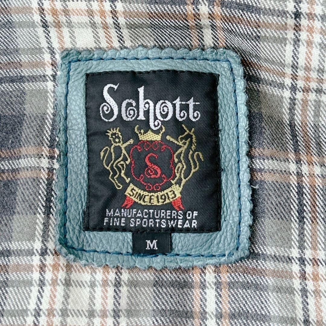 SCHOTT ショット 13ナンバリング レザーワッペン シングルライダース