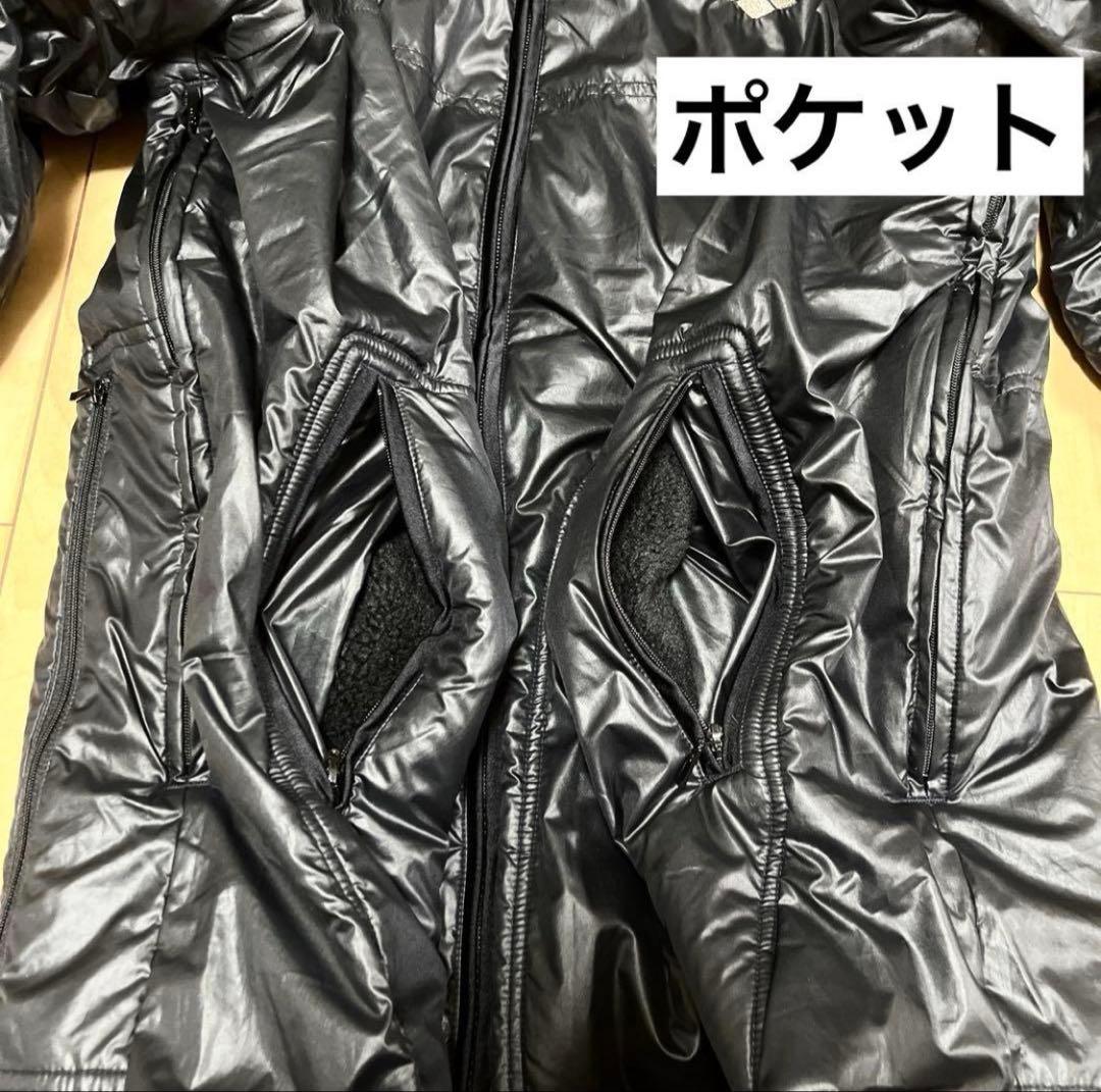 アリーナ arena フード付 ベンチコート L ボア 黒 水泳 競泳 防寒