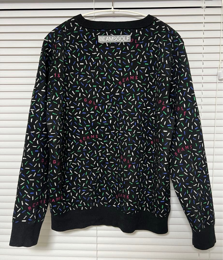 BEAMS GOLF ORANGE LABEL / メンフィス柄 ニットLサイズ