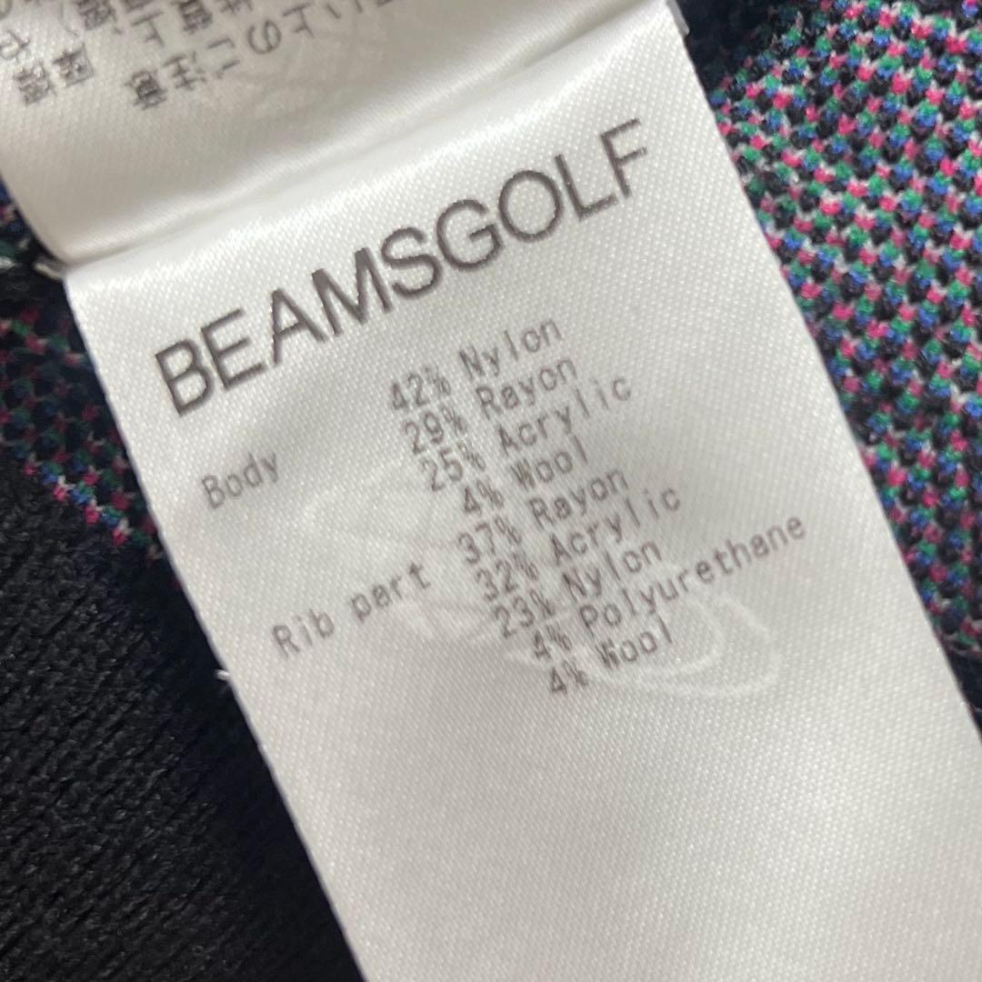 BEAMS GOLF ORANGE LABEL / メンフィス柄 ニットLサイズ