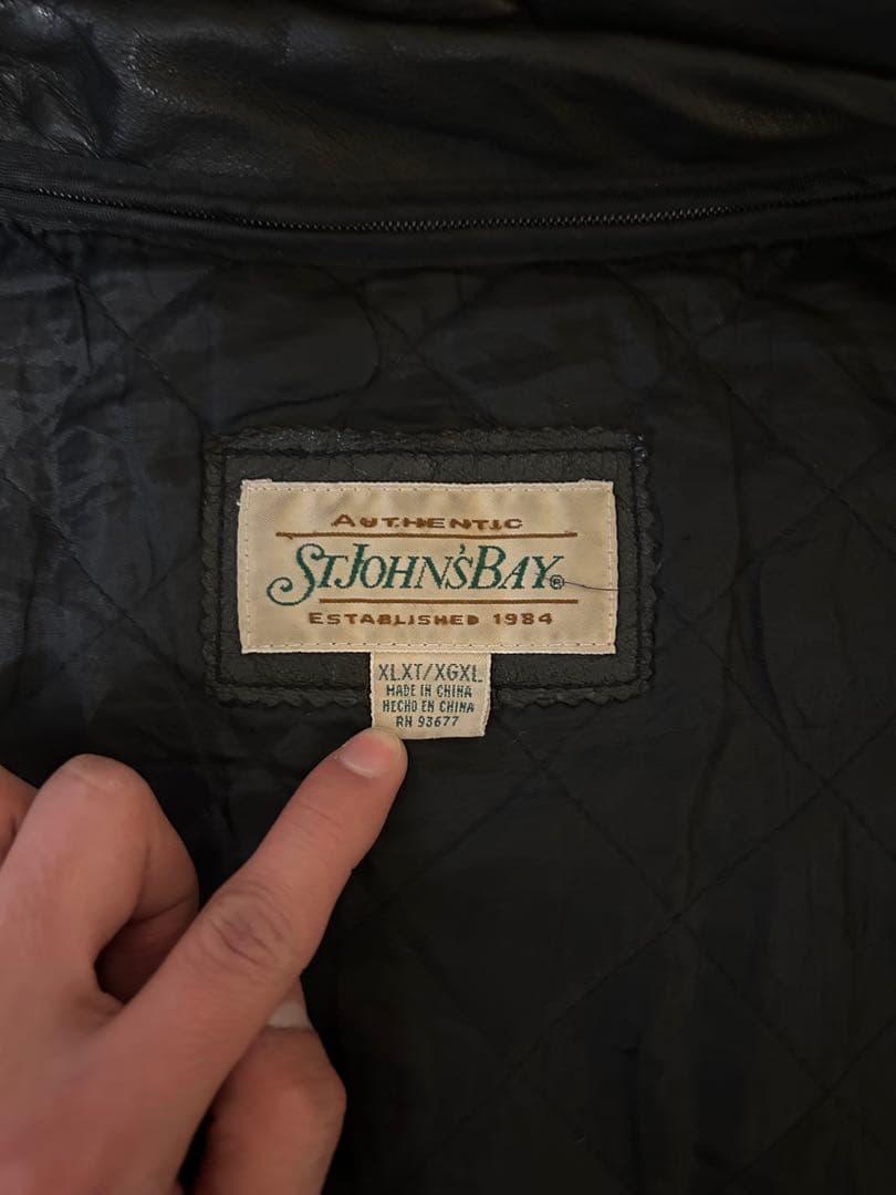 古*き様 90s St John’s Bay ライナー付き着脱可 レザージャケッ