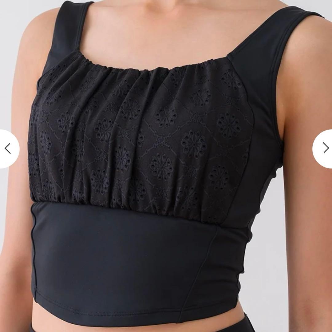 新品未使用　SサイズSUKALAフラワーレースブラトップ　SUKARAバック付き