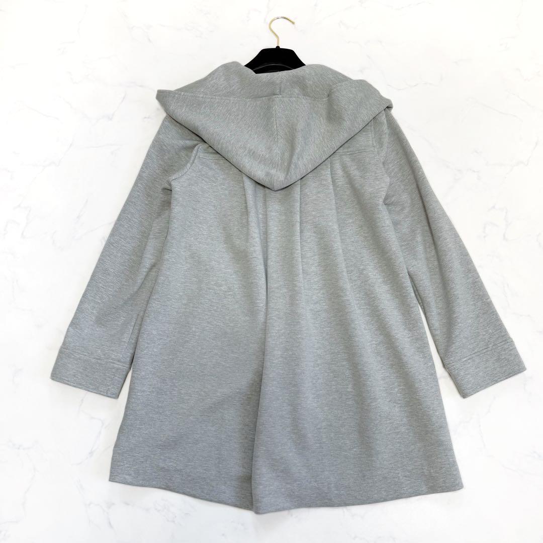 INDIVI インディヴィ エアーダンボールジャージフーデットコート 34
