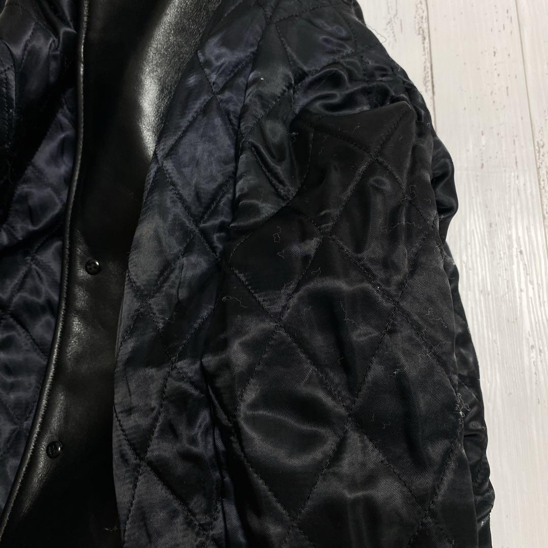 H*a様 レザー　ウエスタン　牛革 ブラック テーラードジャケット