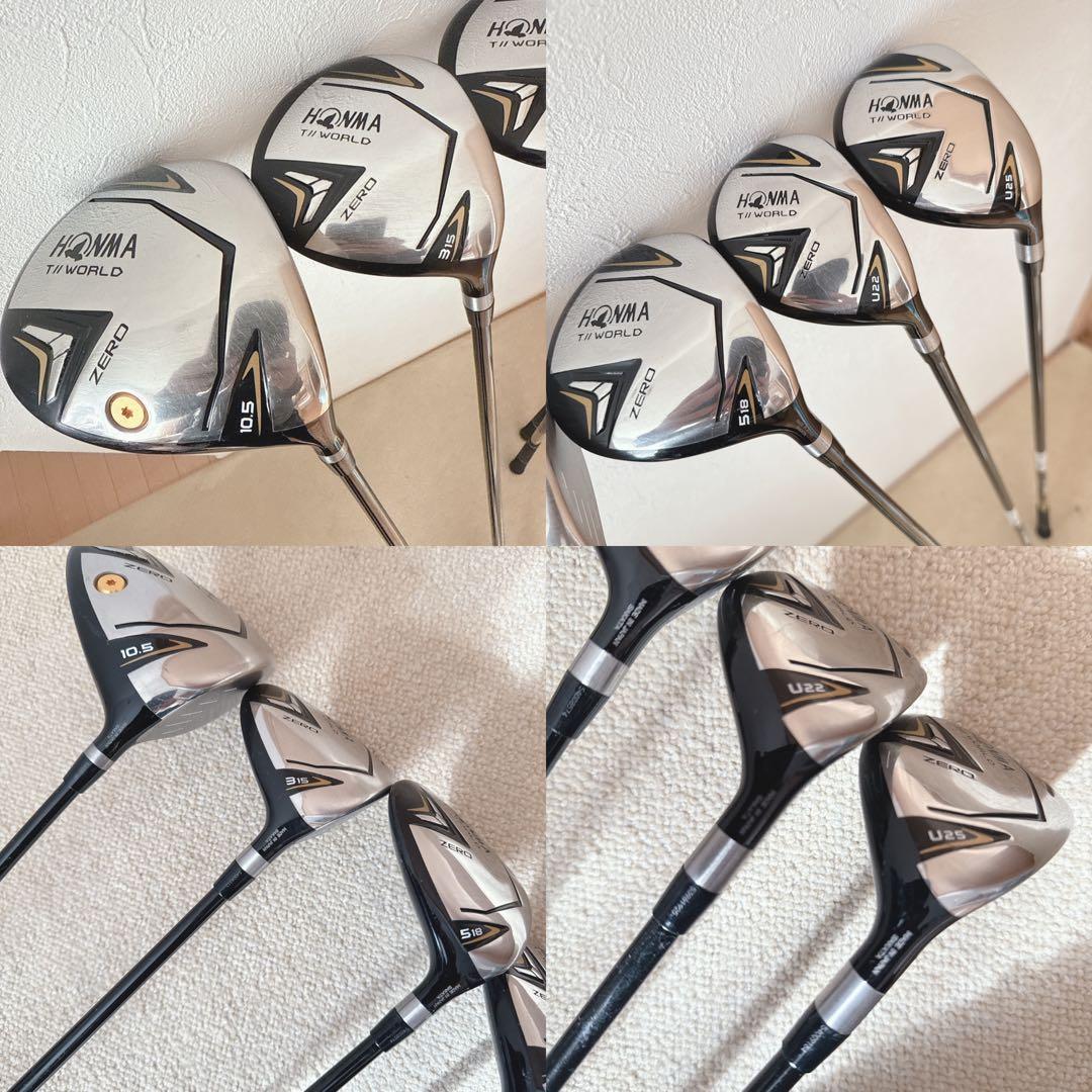 人気‼️【美品】HONMA♪ホンマ★ゴルフクラブセット/メンズ キャディバッグ