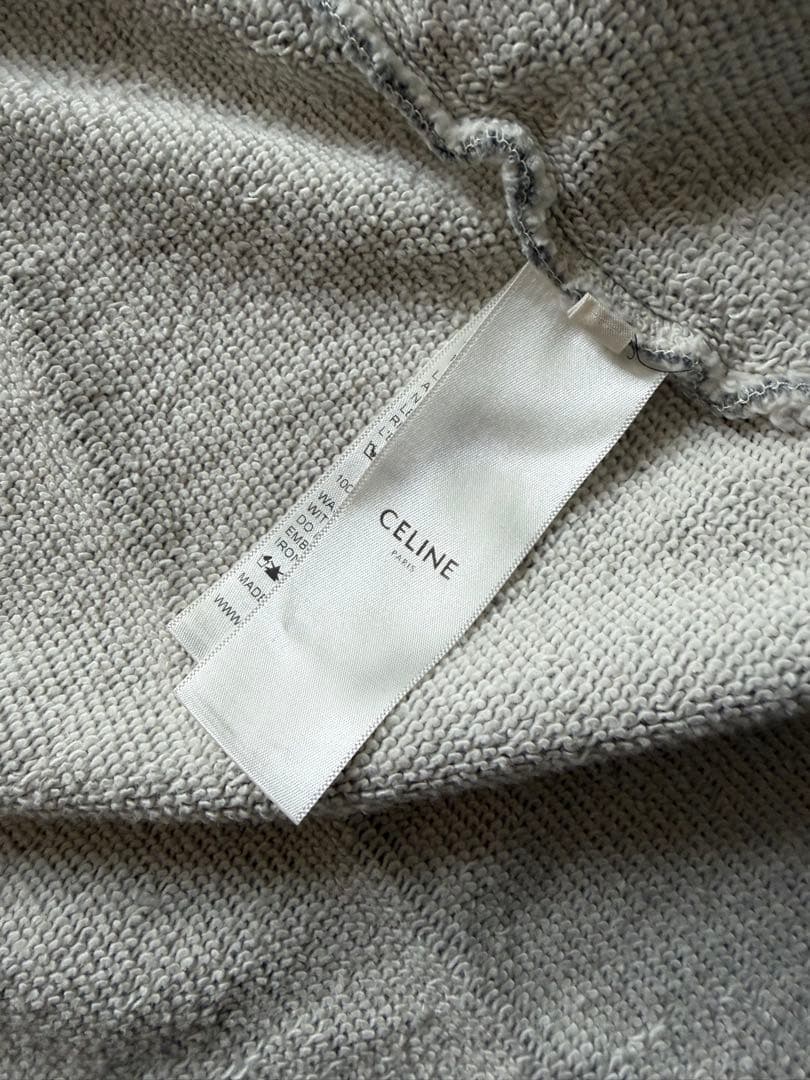 セリーヌ トリオンフ コットン パーカー グレー