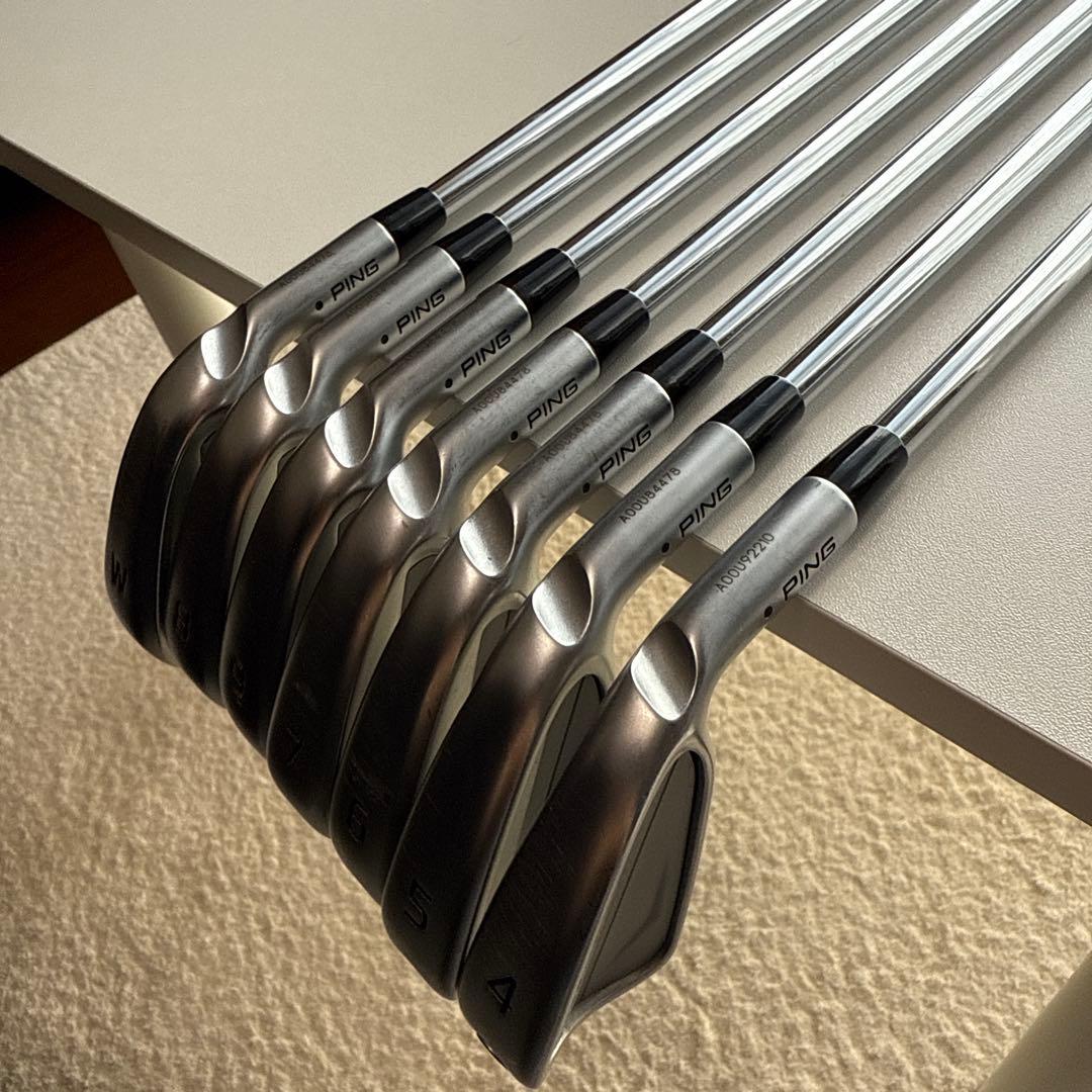 PING アイアンセット 7本セット　4番〜9番、W