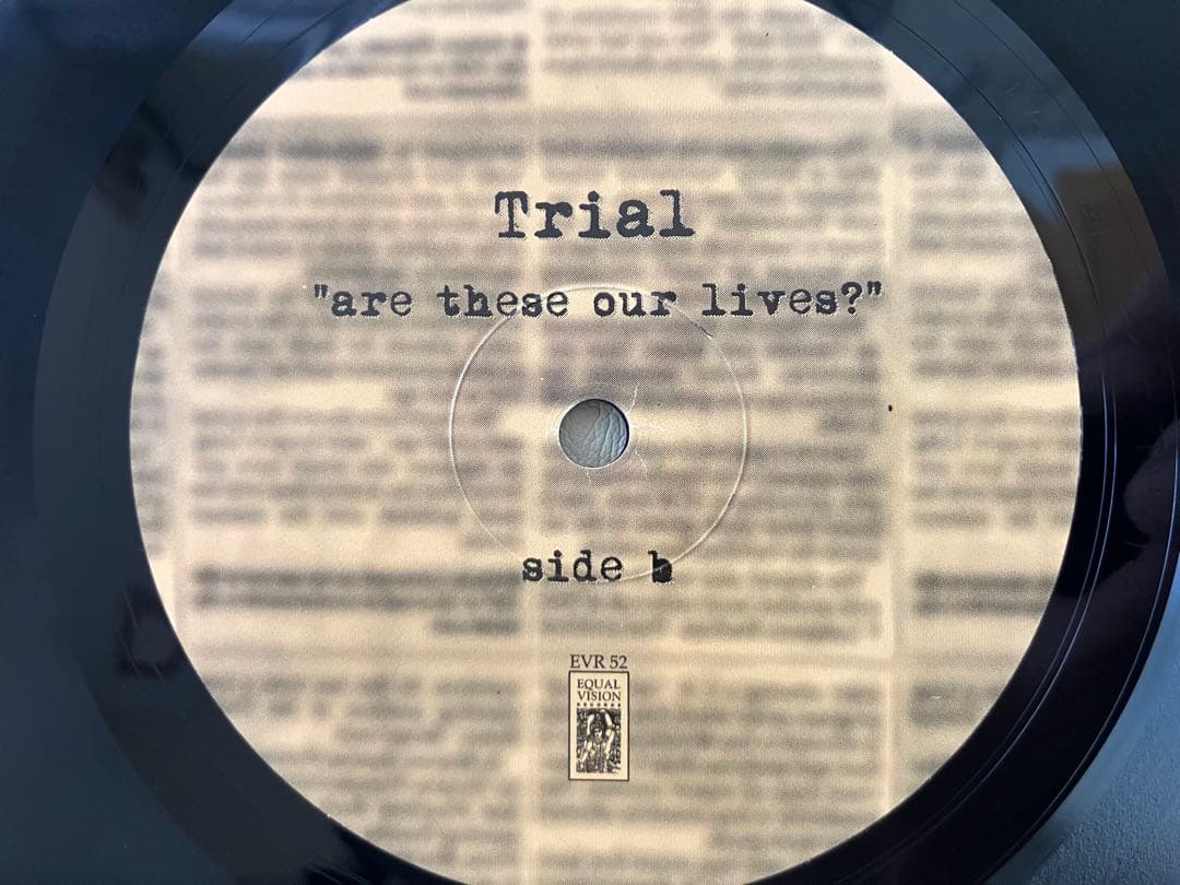 【希少•アナログLP】TRIAL - Are These Our Lives?