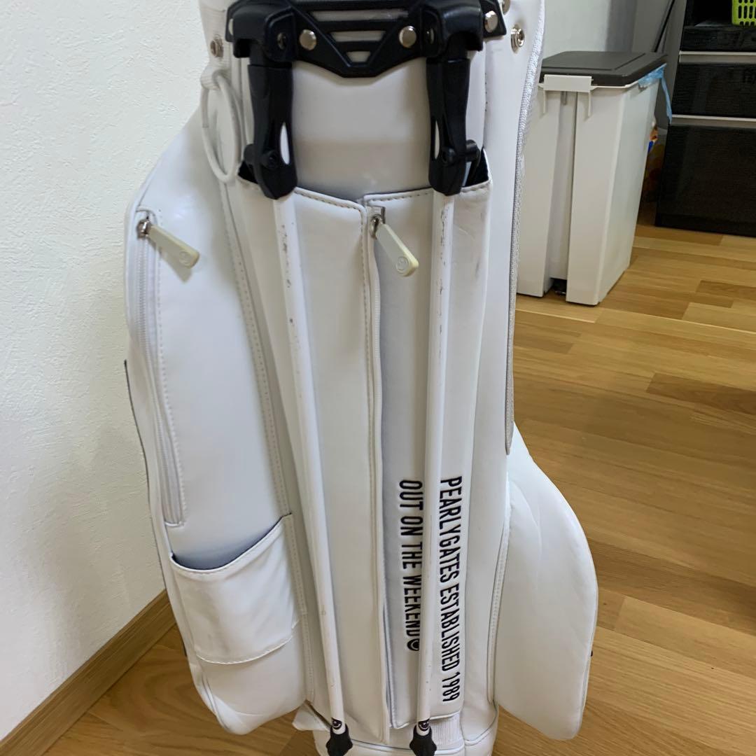 PEARLY GATES ホワイトキャディバッグ