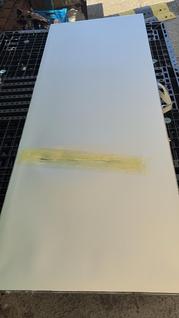 【中古】折り畳み 割れない鏡 ダンスミラー 60cmx2枚 銀 16番