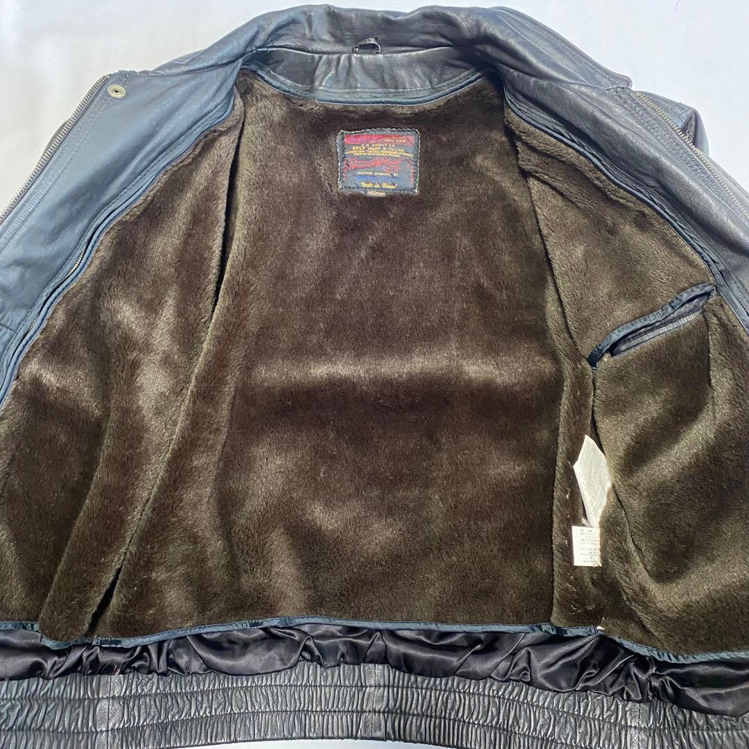 D'homme A Homme 90s A-2 フライト レザー ジャケット