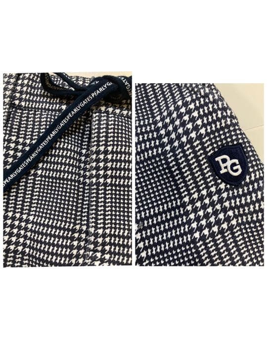 PEARLY GATES パーリーゲイツ スカート グレンチェック サイドロゴ