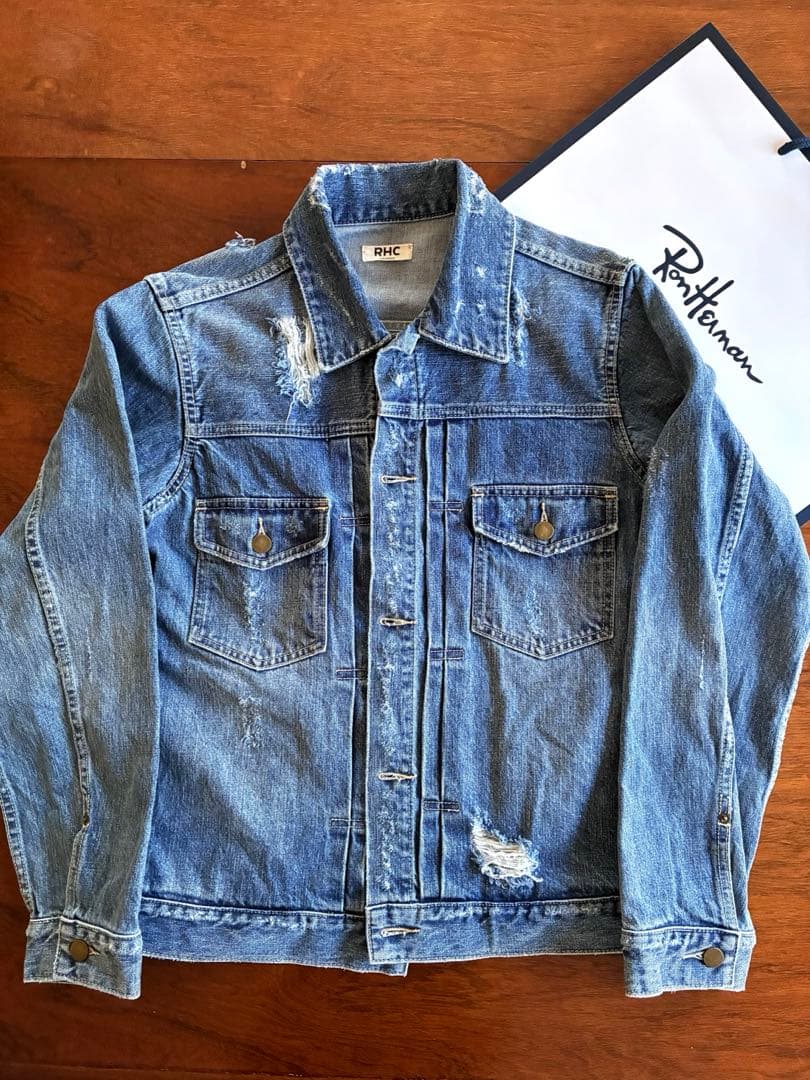 ✴︎傑作✴︎Ron Herman 『2ndタイプ』ダメージ加工 デニムジャケットM