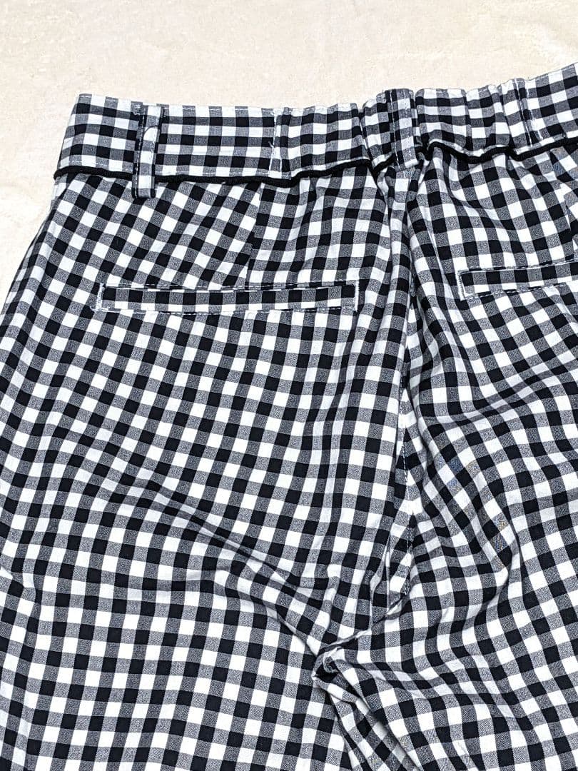 ビームスゴルフ BEAMS ギンガムチェック サブリナパンツ ゴルフウェア