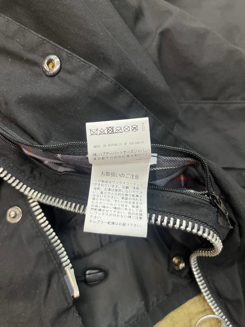 BEAMS別注Barbour TRANSPORT ウォッシュド　ブラック　34