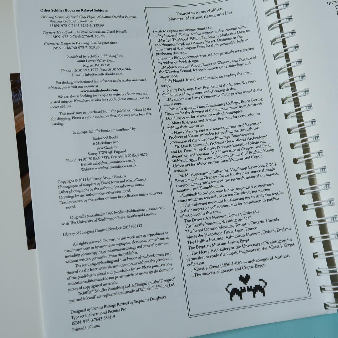 4月限定特価！洋書 Weft-Faced Pattern Weaves　織物技法