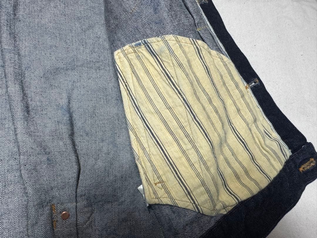 Waste twice ウエストトワイス　濃紺 デニムジャケット ヴィンテージ