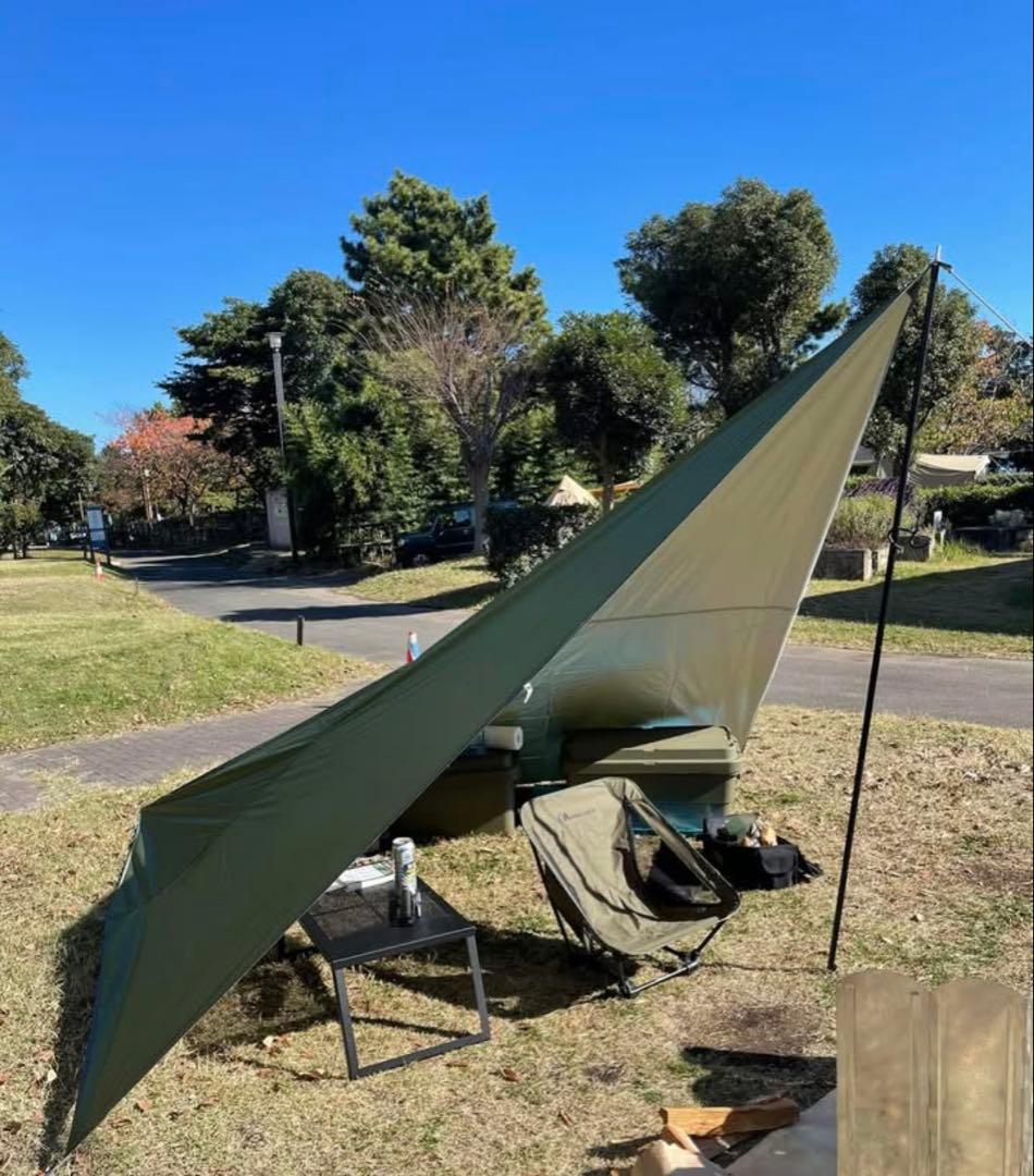 コット、タープセット、ポール付き